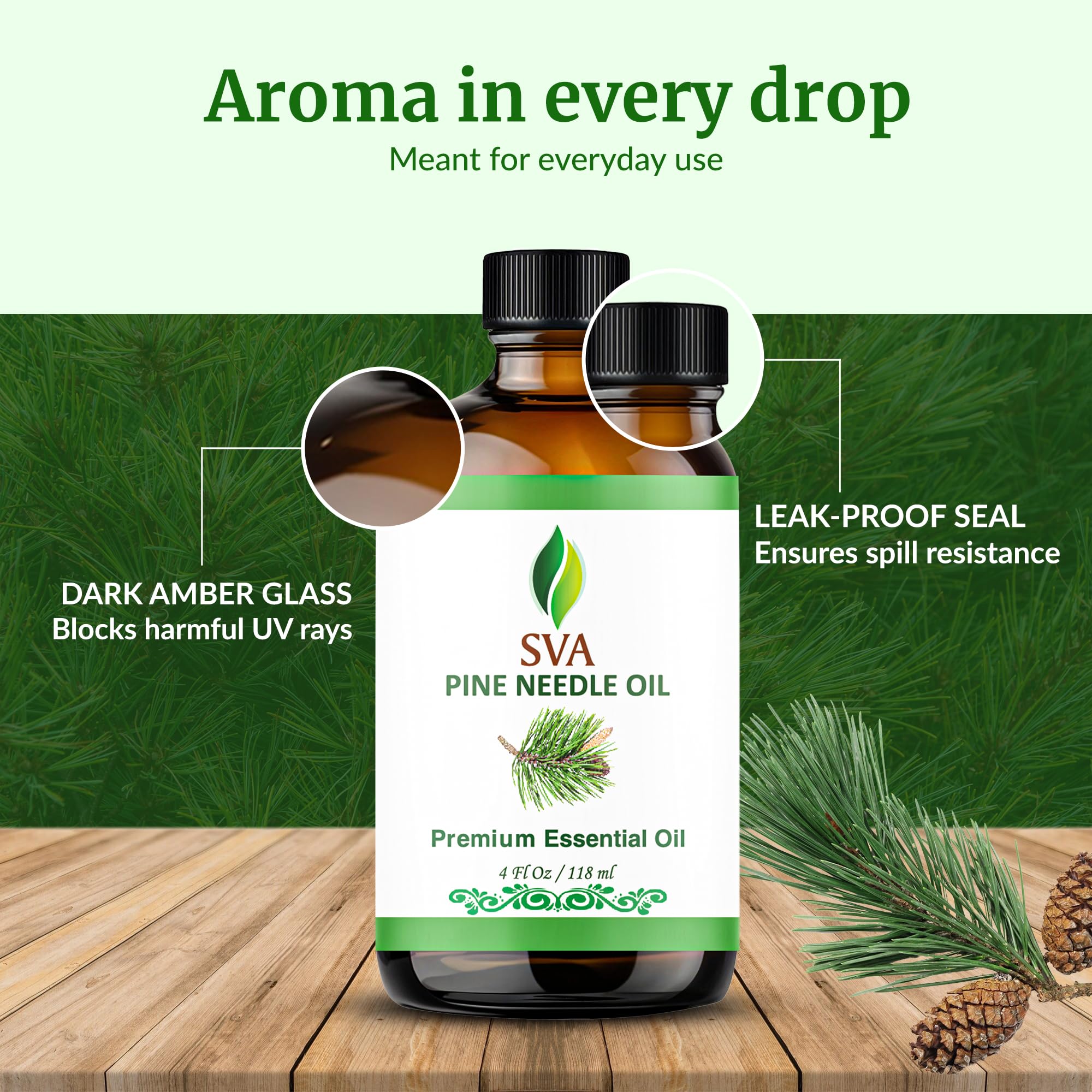 SVA ORGANICS etiqueta con información visible para uso seguro
