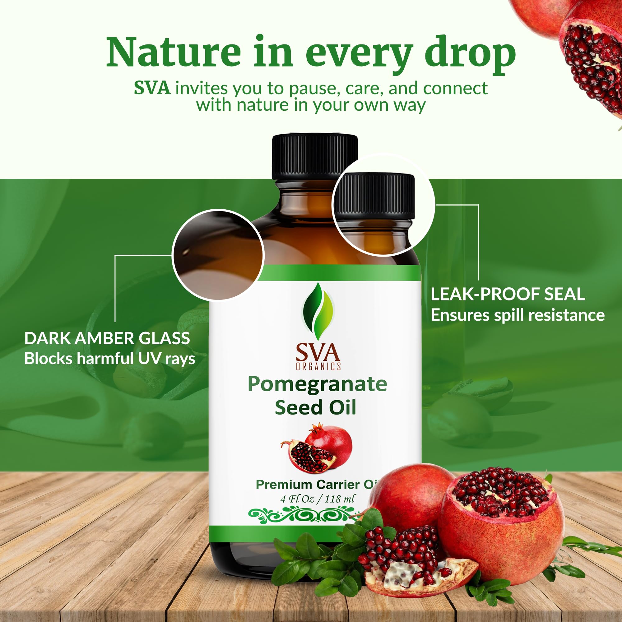 SVA ORGANICS etiqueta con ingredientes y certificación orgánica visible y clara
