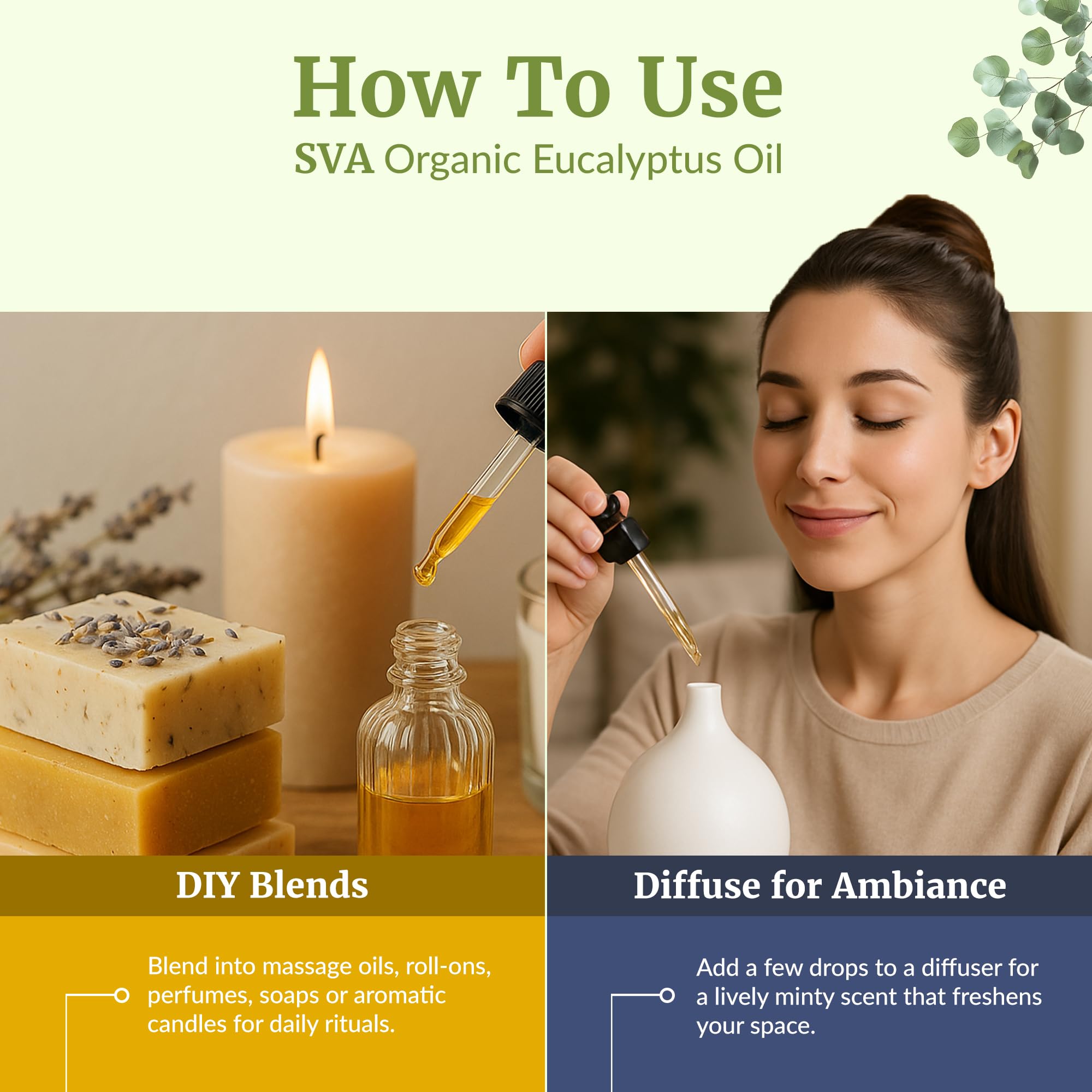 SVA ORGANICS aceite usado en jabón artesanal, ideal para manualidades caseras