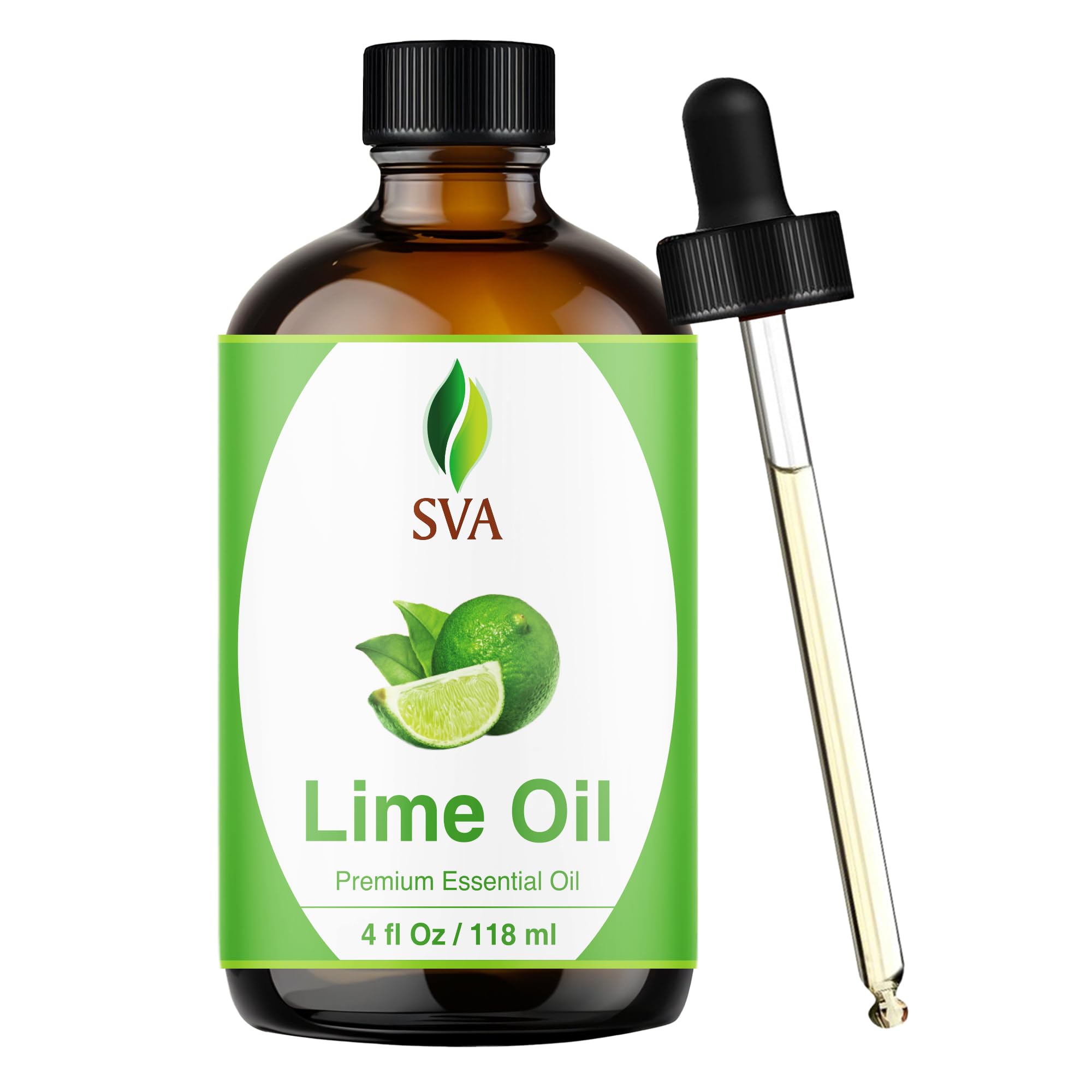 SVA ORGANICS frasco ámbar frontal mostrando seguridad y dosificación