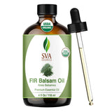 SVA ORGANICS frasco frontal mostrando etiqueta clara y tapa con gotero, práctico