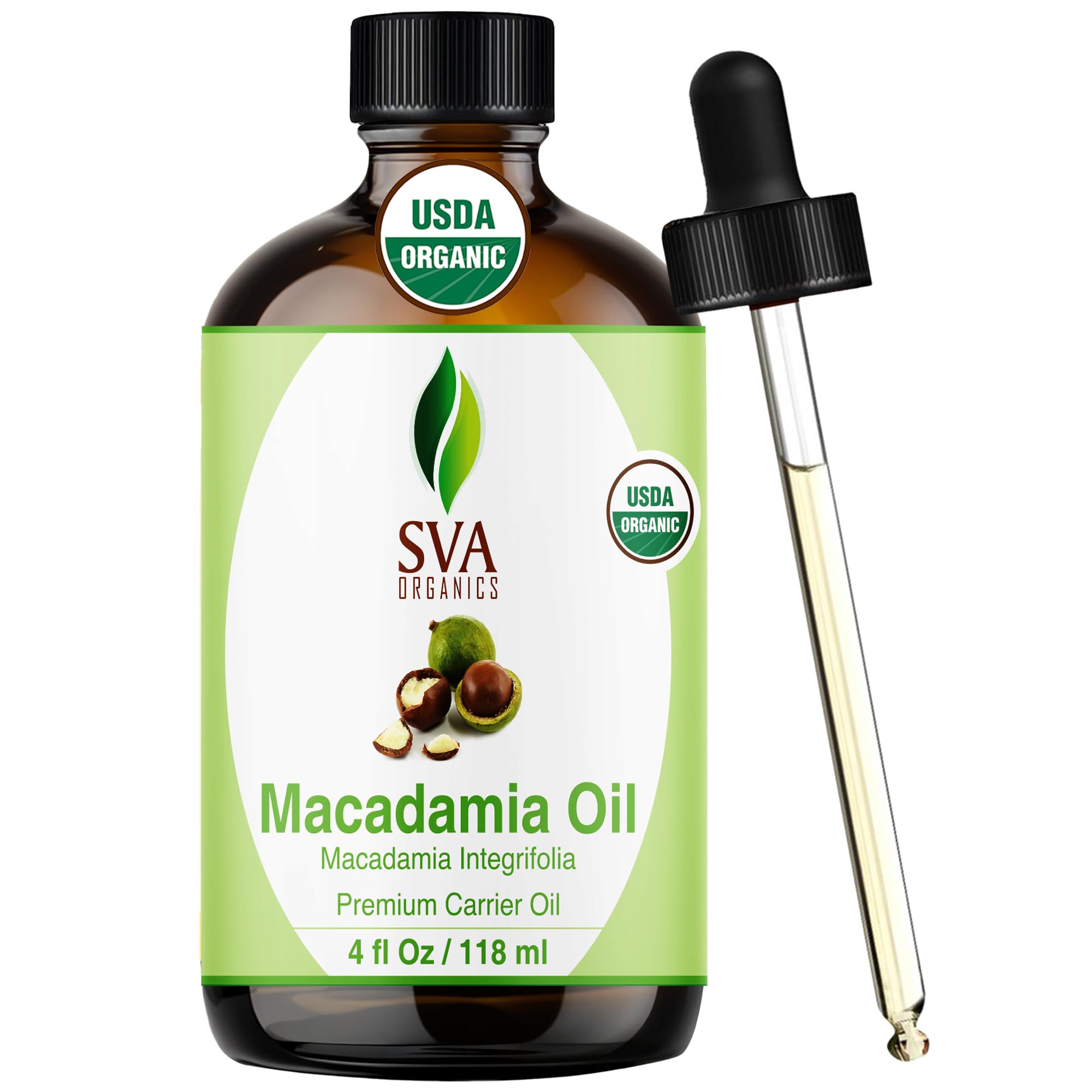 SVA ORGANICS botella frontal 118 ml mostrando envase orgánico y gotero