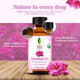 SVA ORGANICS botella junto a regla para comparar tamaño real de 30 ml