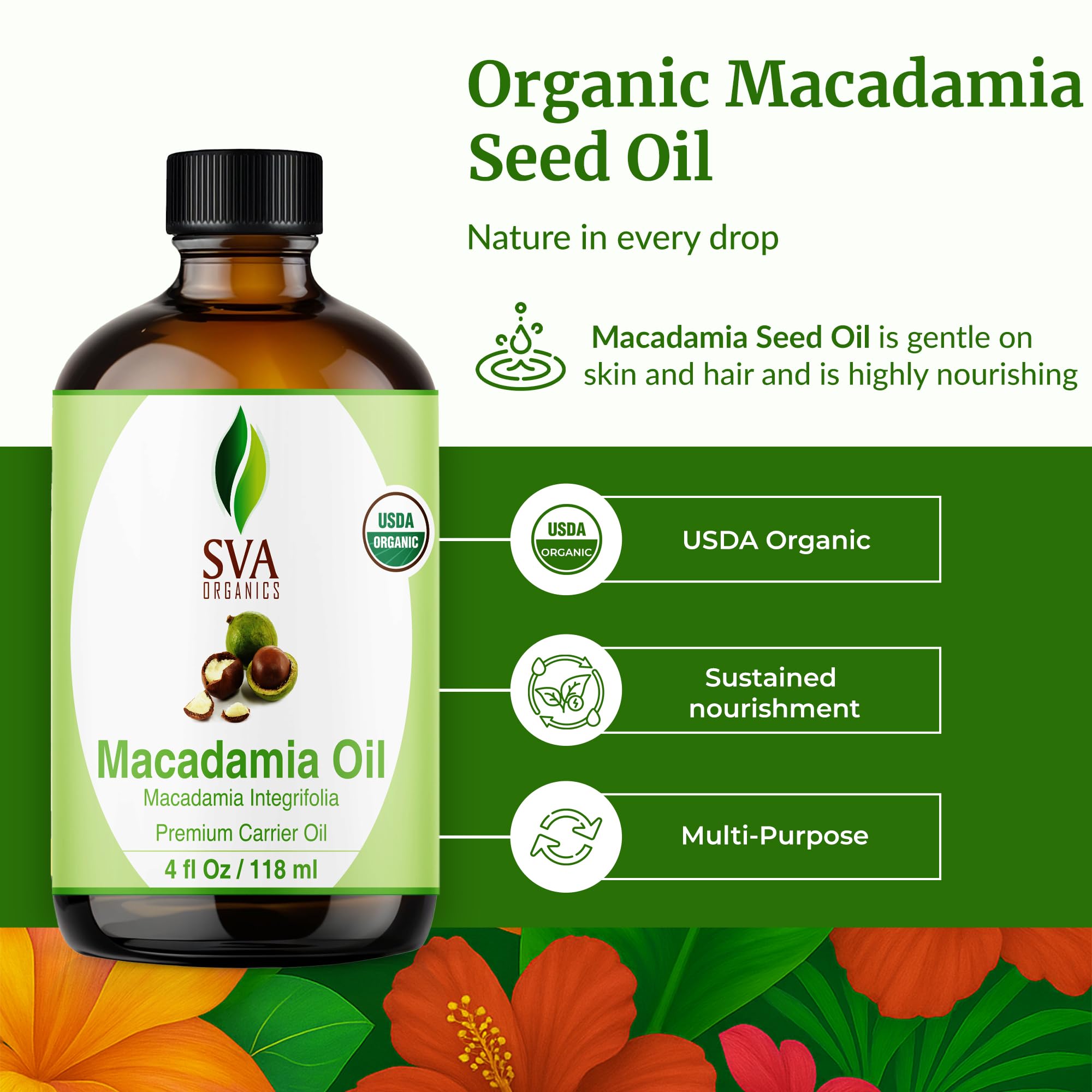 SVA ORGANICS gotero vertiendo gotas para aplicación precisa y controlada