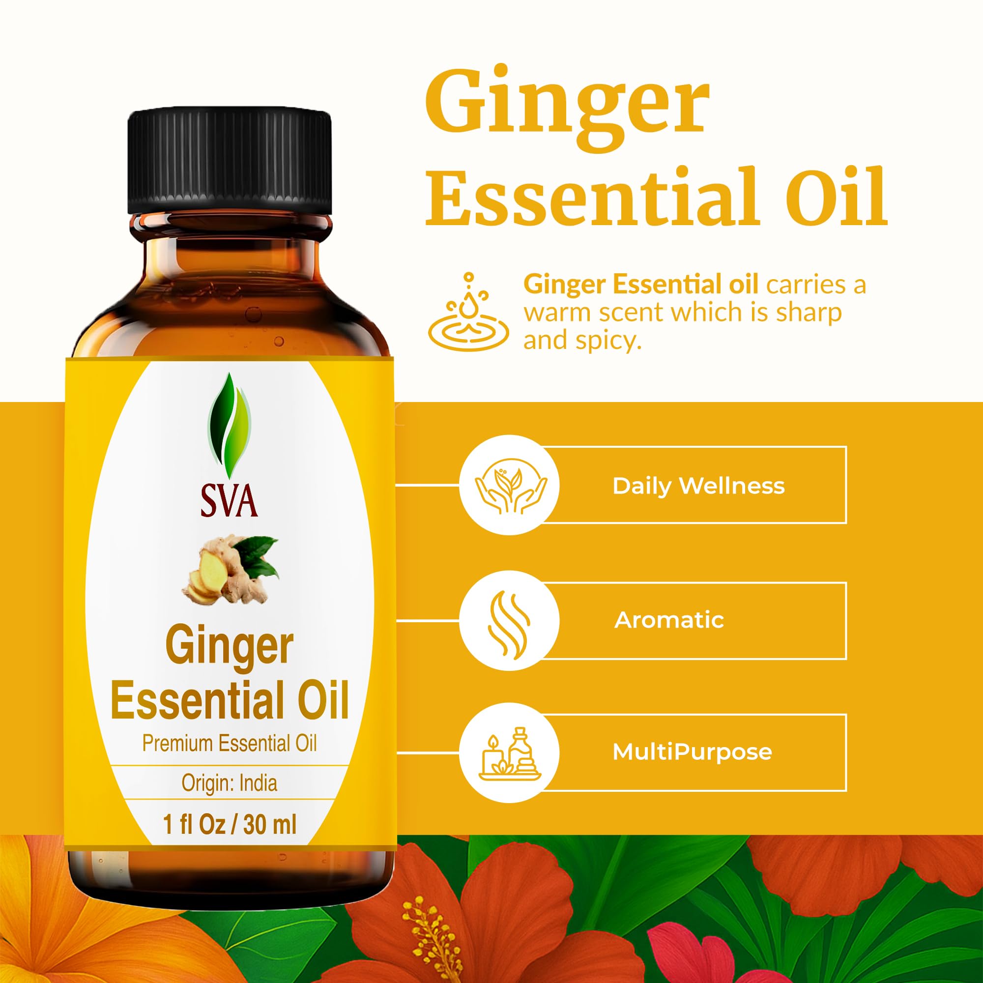 SVA ORGANICS gotero dosificando gotas precisas para blends y difusores