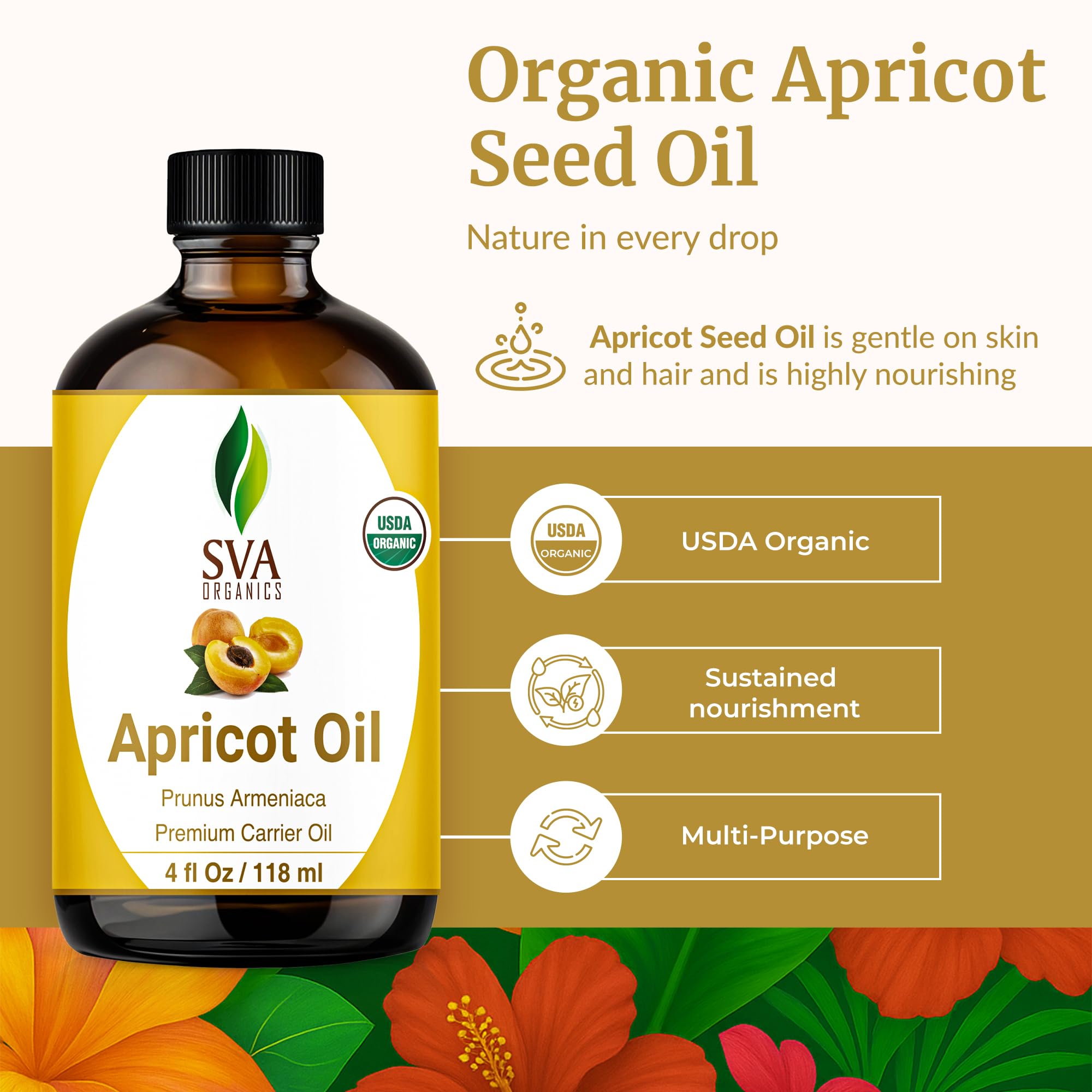 SVA ORGANICS gotas del gotero aplicadas, dosificación higiénica y práctica