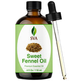 SVA ORGANICS botella frontal de hinojo dulce 118 ml con cuentagotas para uso preciso