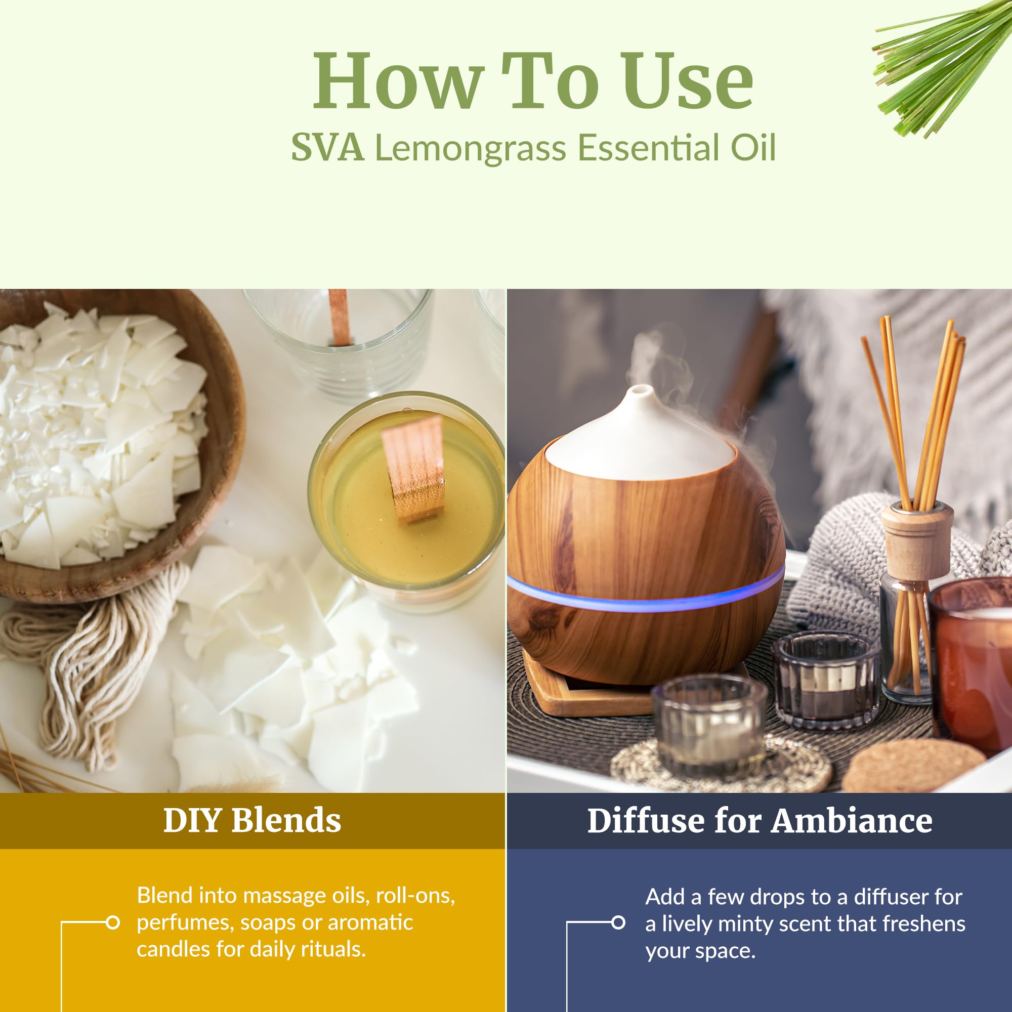 SVA ORGANICS etiqueta con ingredientes y recomendaciones para uso responsable