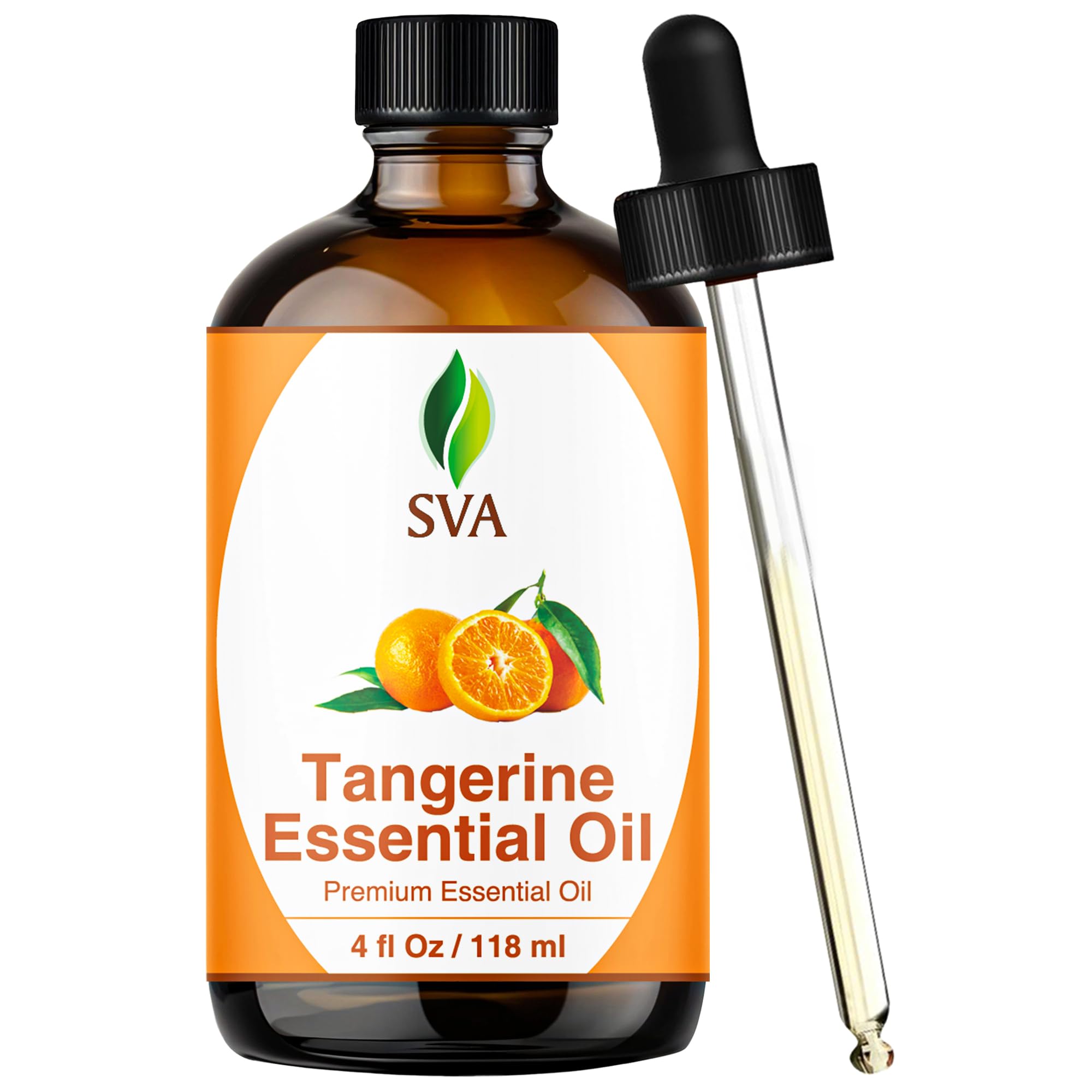 SVA ORGANICS frasco frontal de mandarina, fácil dosificación y almacenamiento