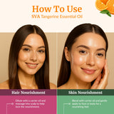 SVA ORGANICS mezcla para masaje con mandarina, relajación y aroma cítrico