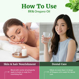 SVA ORGANICS aceite en baño mostrando uso relajante y aromático