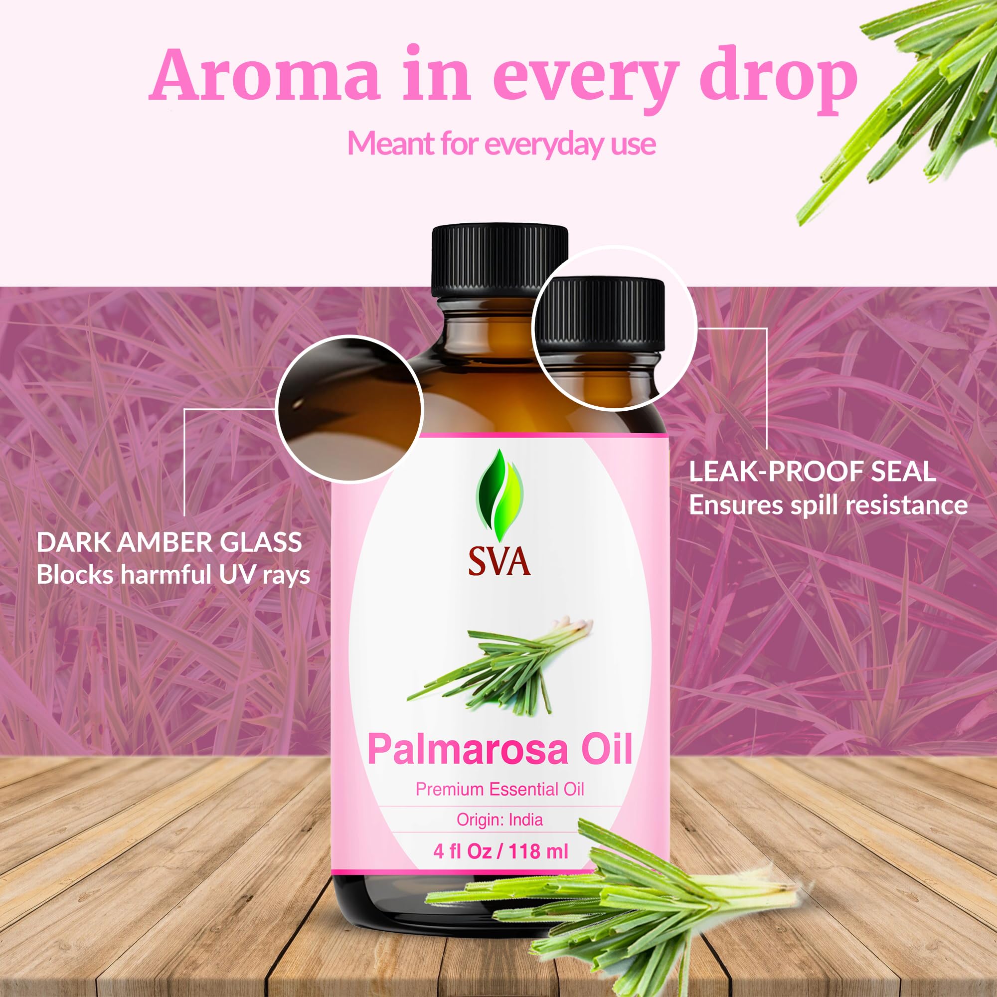 SVA ORGANICS etiqueta legible con información del producto y usos