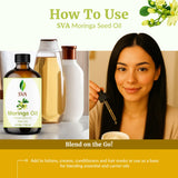 SVA ORGANICS comparación de tamaño 4 fl oz para referencia del volumen