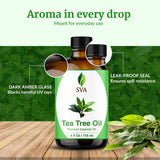 SVA ORGANICS frasco junto a objetos cotidianos para comparar tamaño