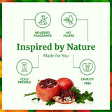 SVA ORGANICS textura del aceite de semilla de granada sobre la piel, rápida absorción