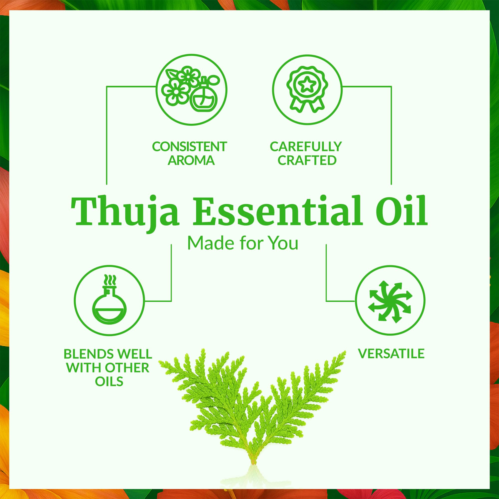 SVA ORGANICS gota de Thuja sobre la piel mostrando textura y absorción