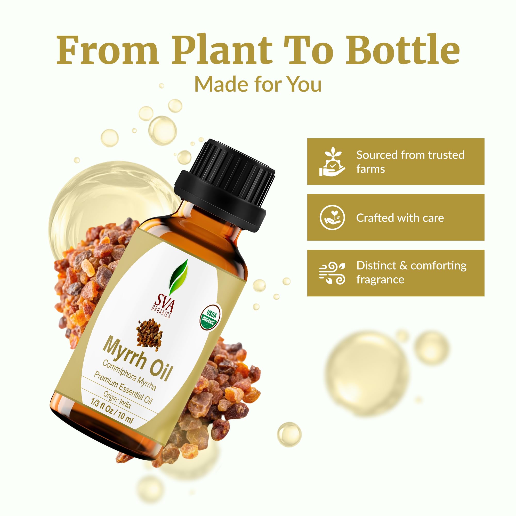 SVA ORGANICS aceite en difusor creando ambiente aromático relajante