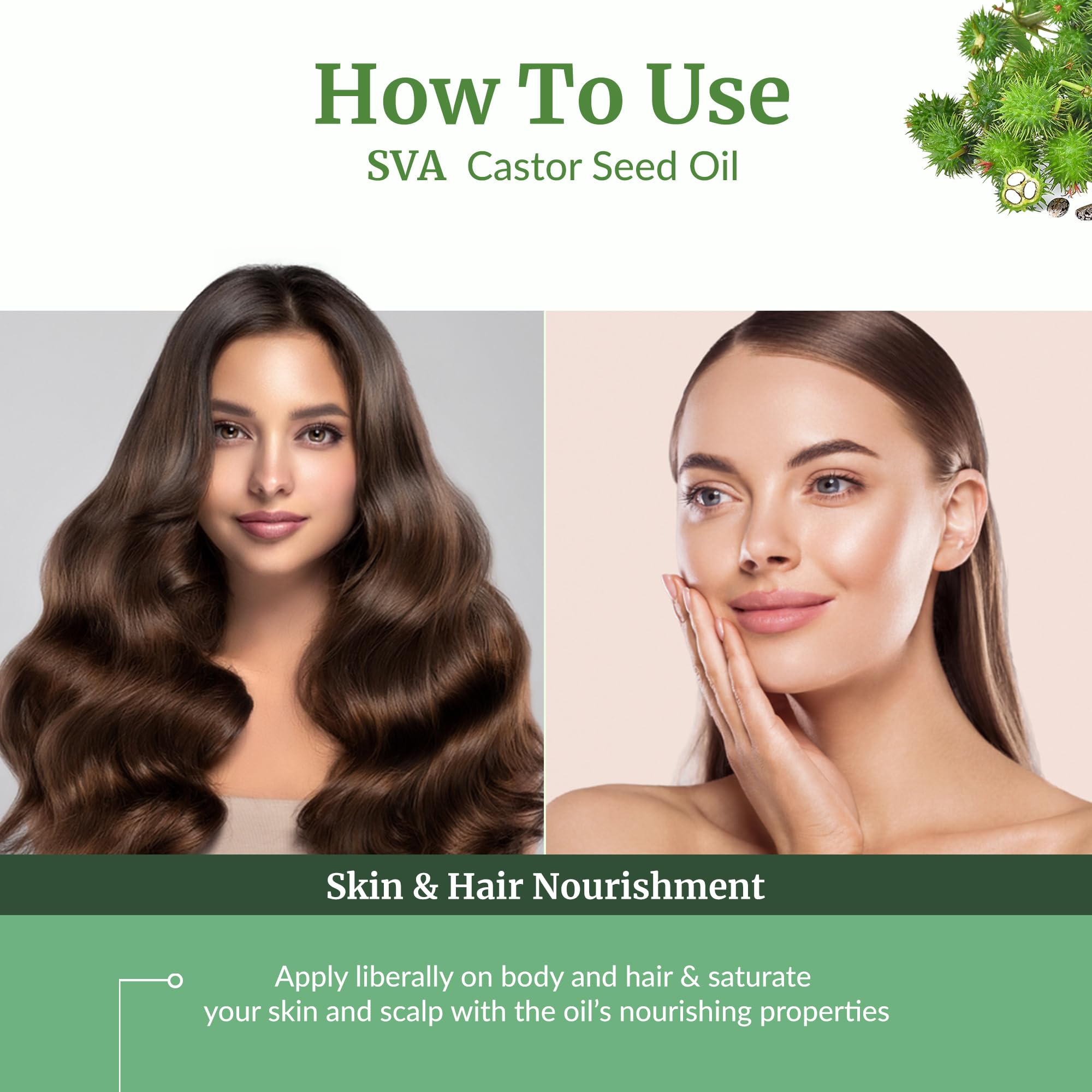 SVA ORGANICS aplicación en cejas y pestañas nutrición del vello y definición