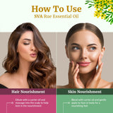 SVA ORGANICS mezcla diluida para piel y cabello en manos, uso seguro y versátil
