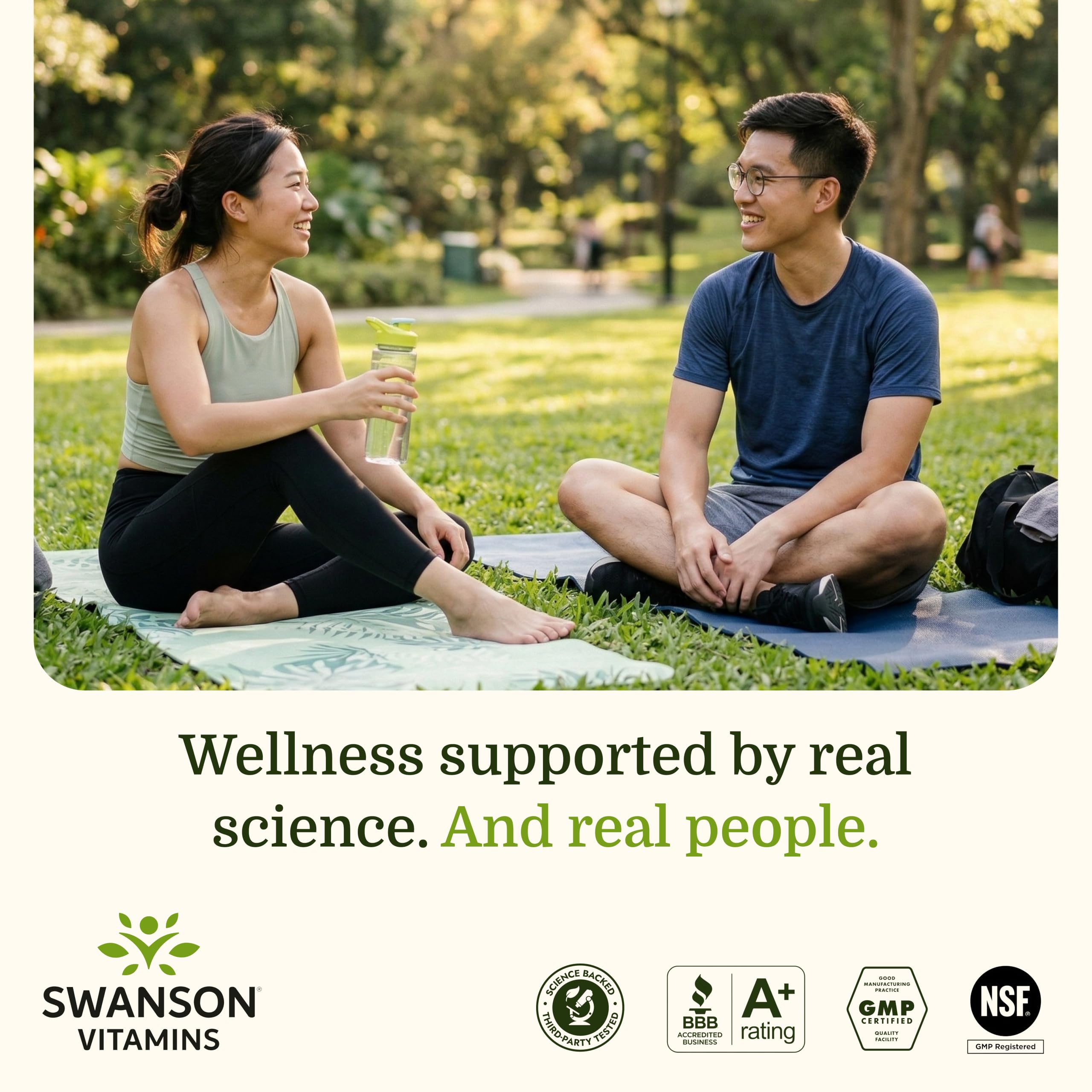 Swanson producto en ambiente cotidiano junto a plantas para estilo de vida saludable