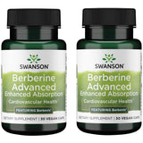 Swanson botella frontal mostrando Berberine Advanced 550 mg y beneficio de absorción