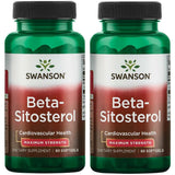 Swanson Premium Brand frasco frontal con beta sitosterol 160 mg mostrando etiqueta clara y beneficio de suplemento vegetal