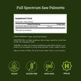 Cápsula Swanson Saw Palmetto en mano mostrando tamaño real y conveniencia