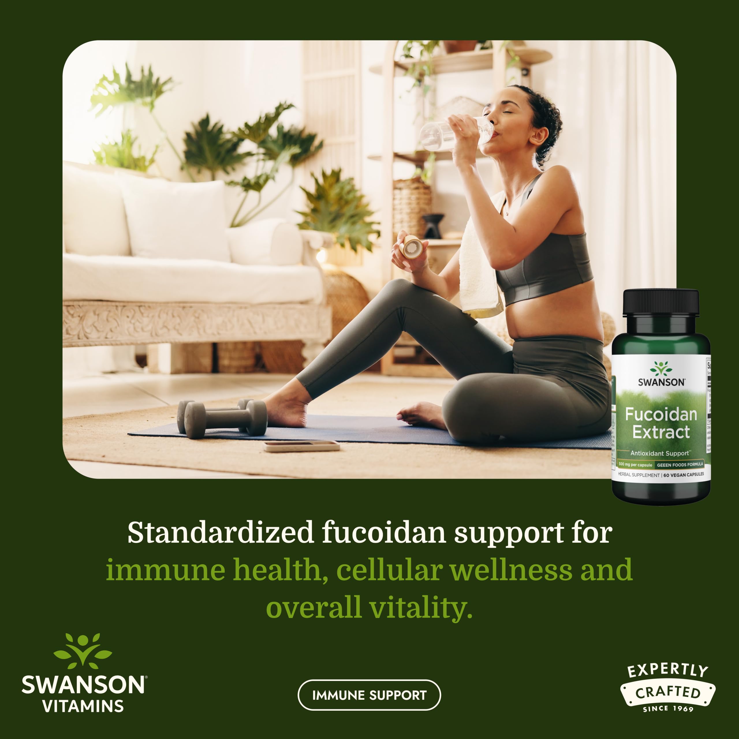 Swanson cápsulas veganas primer plano con textura y facilidad de tragar
