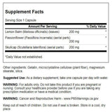 Swanson primer plano de la etiqueta mostrando ingredientes y certificaciones confiables