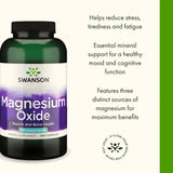 Swanson etiqueta nutricional legible con información de magnesio y dosificación clara