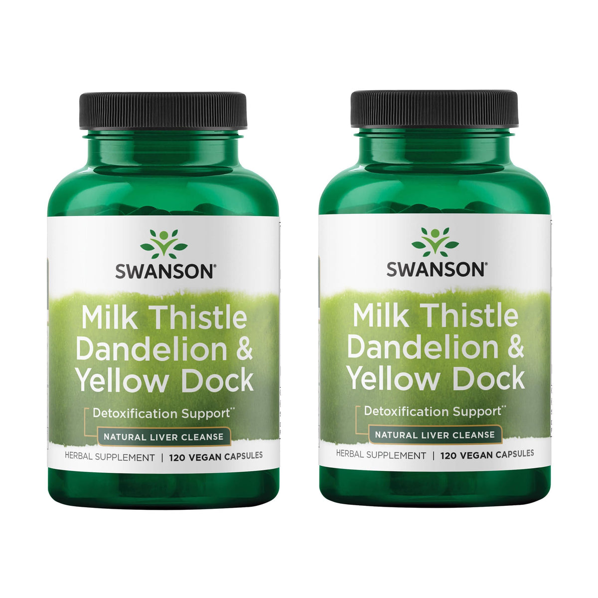 Swanson frasco delantero Milk Thistle mostrando etiqueta clara y beneficios