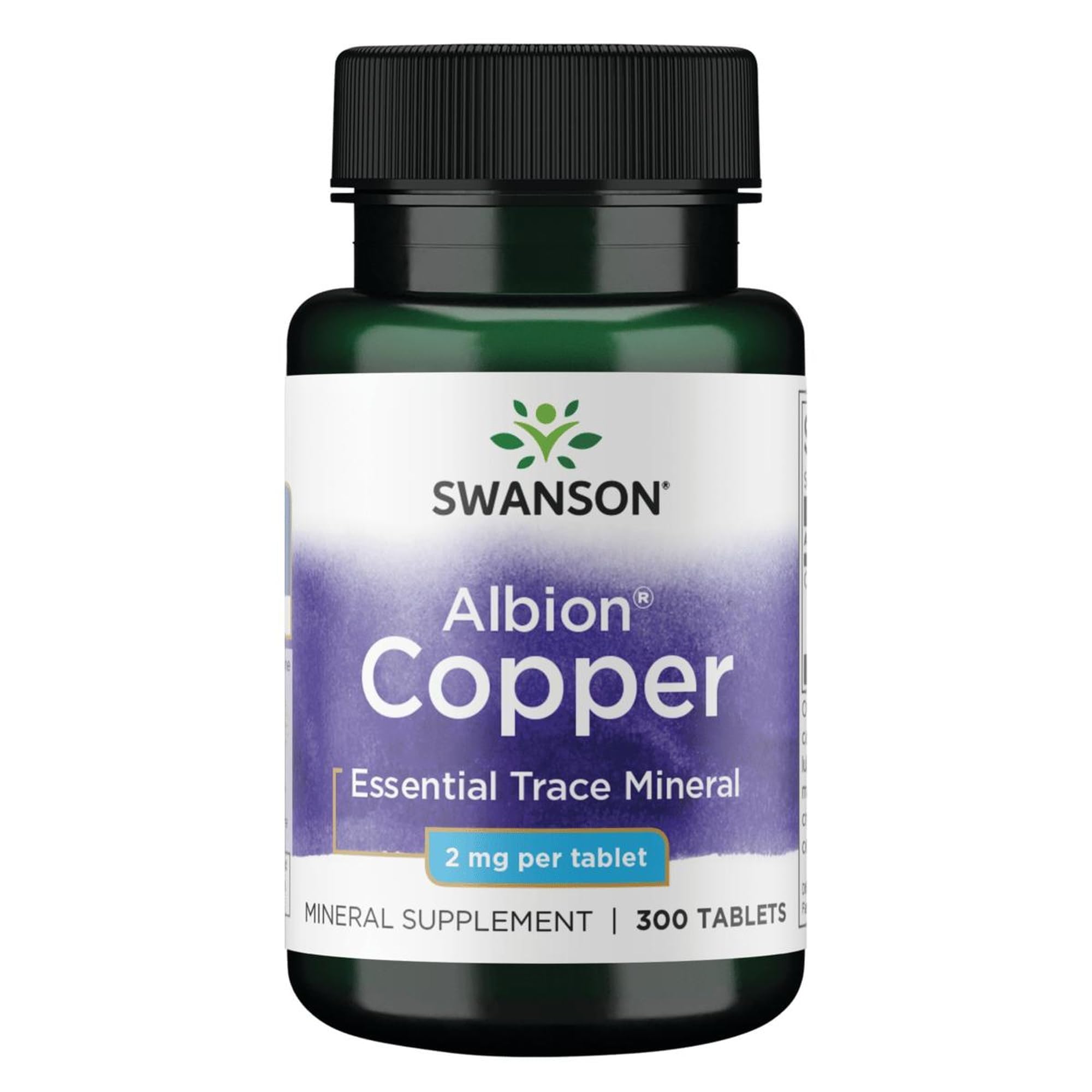 Swanson frasco frontal mostrando Copper Chelate y claridad de la marca