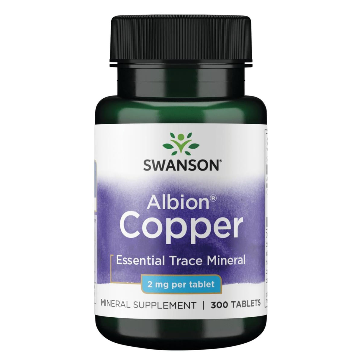 Swanson frasco frontal mostrando Copper Chelate y claridad de la marca