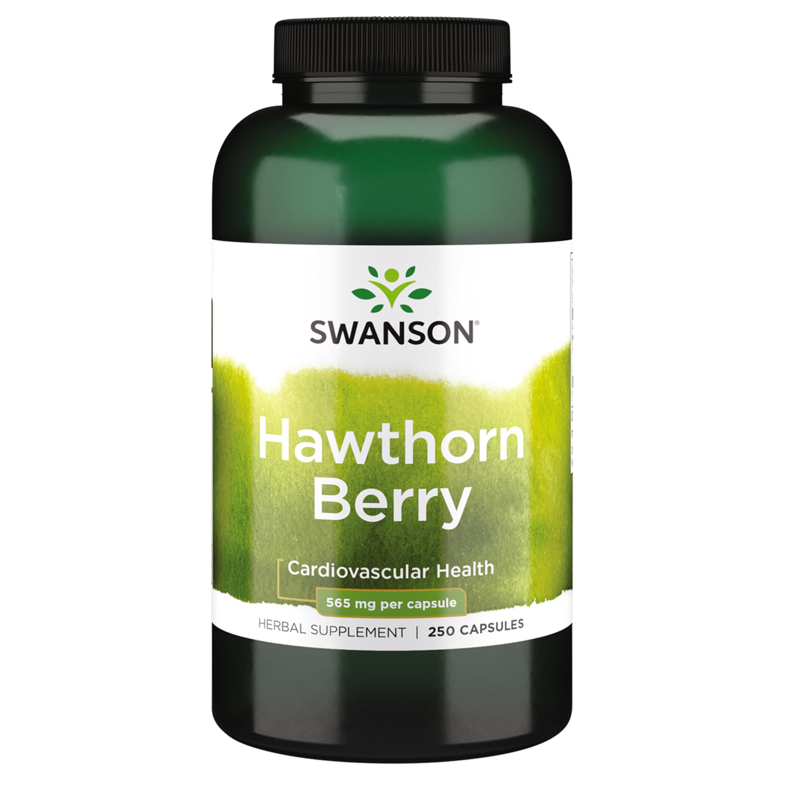 Swanson envase frontal Hawthorn Berry mostrando información clave y confianza