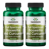 Swanson envase frontal mostrando fórmula Boswellia y Curcumin y beneficio articular