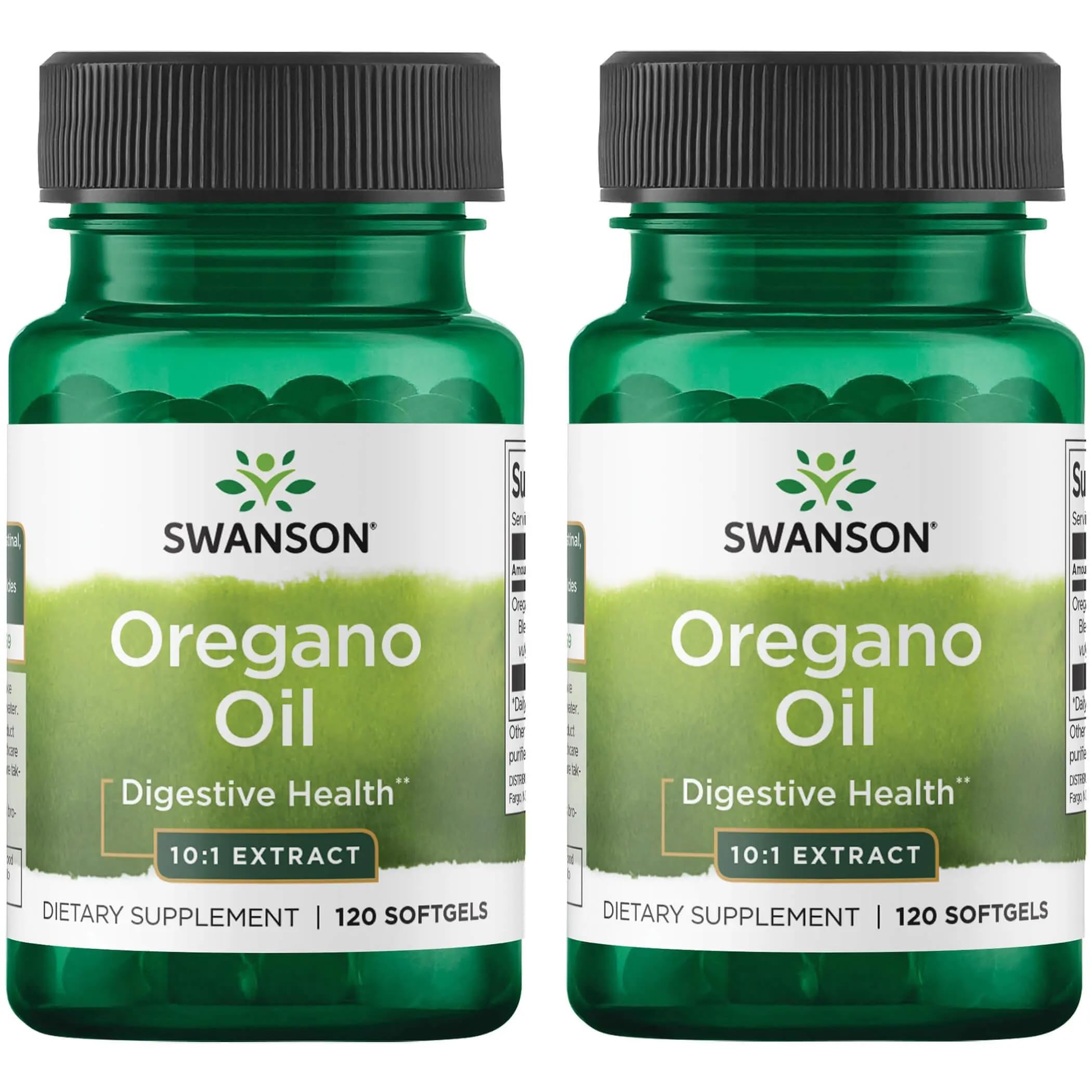 Swanson frasco frontal mostrando cápsulas blandas y beneficios del producto