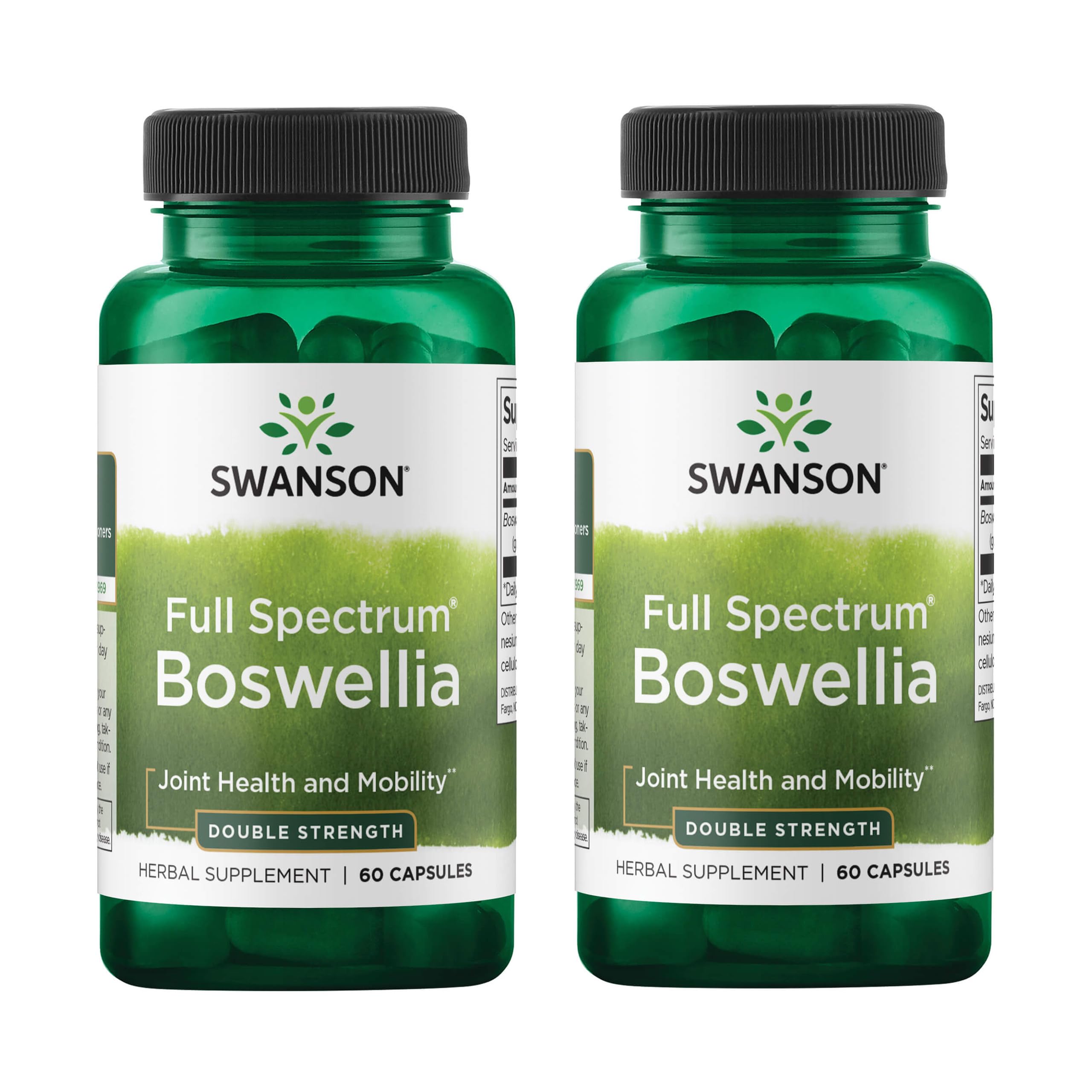 Swanson frasco frontal del suplemento Boswellia para identificación y confianza