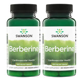 Swanson frasco frontal Berberine HCl mostrando etiqueta y beneficios claros