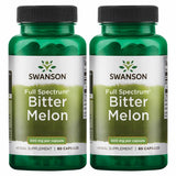 Swanson frasco frontal Full Spectrum Bitter Melon mostrando etiqueta y beneficios