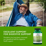 Swanson ingredientes secos con milk thistle y diente de león evidenciando naturalidad