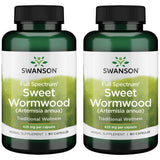 Swanson sweet wormwood vista frontal del frasco para identificar el producto