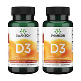 Swanson envase frontal mostrando D3 5.000 IU para identificación rápida