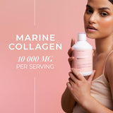Swedish Collagen textura líquida en gota mostrando absorción rápida