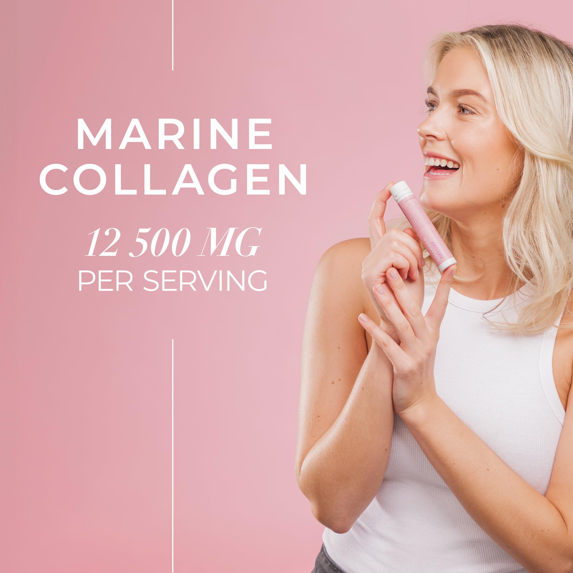 Swedish Collagen textura del líquido resaltando absorción rápida