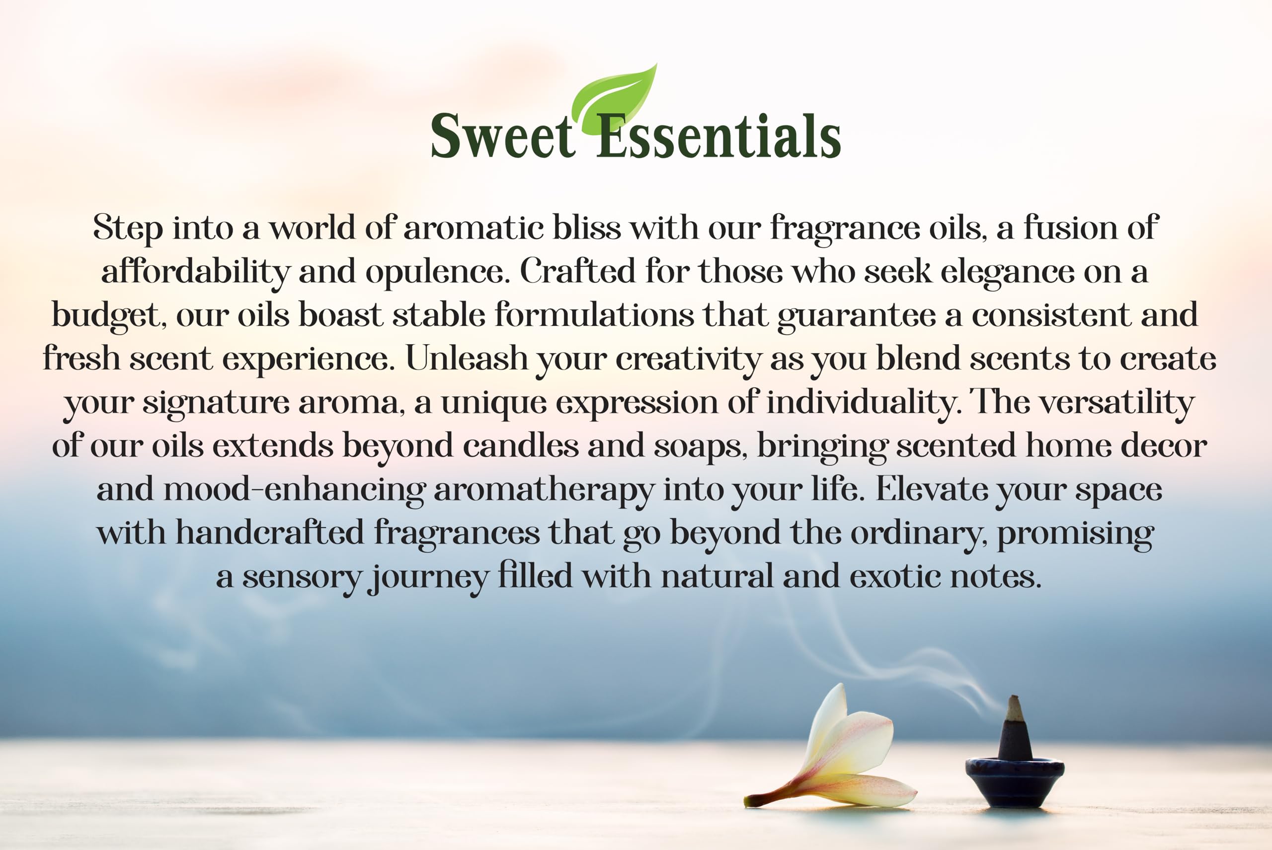 Sweet Essentials comparación de tamaño 4oz para proyectos DIY y ahorro de coste