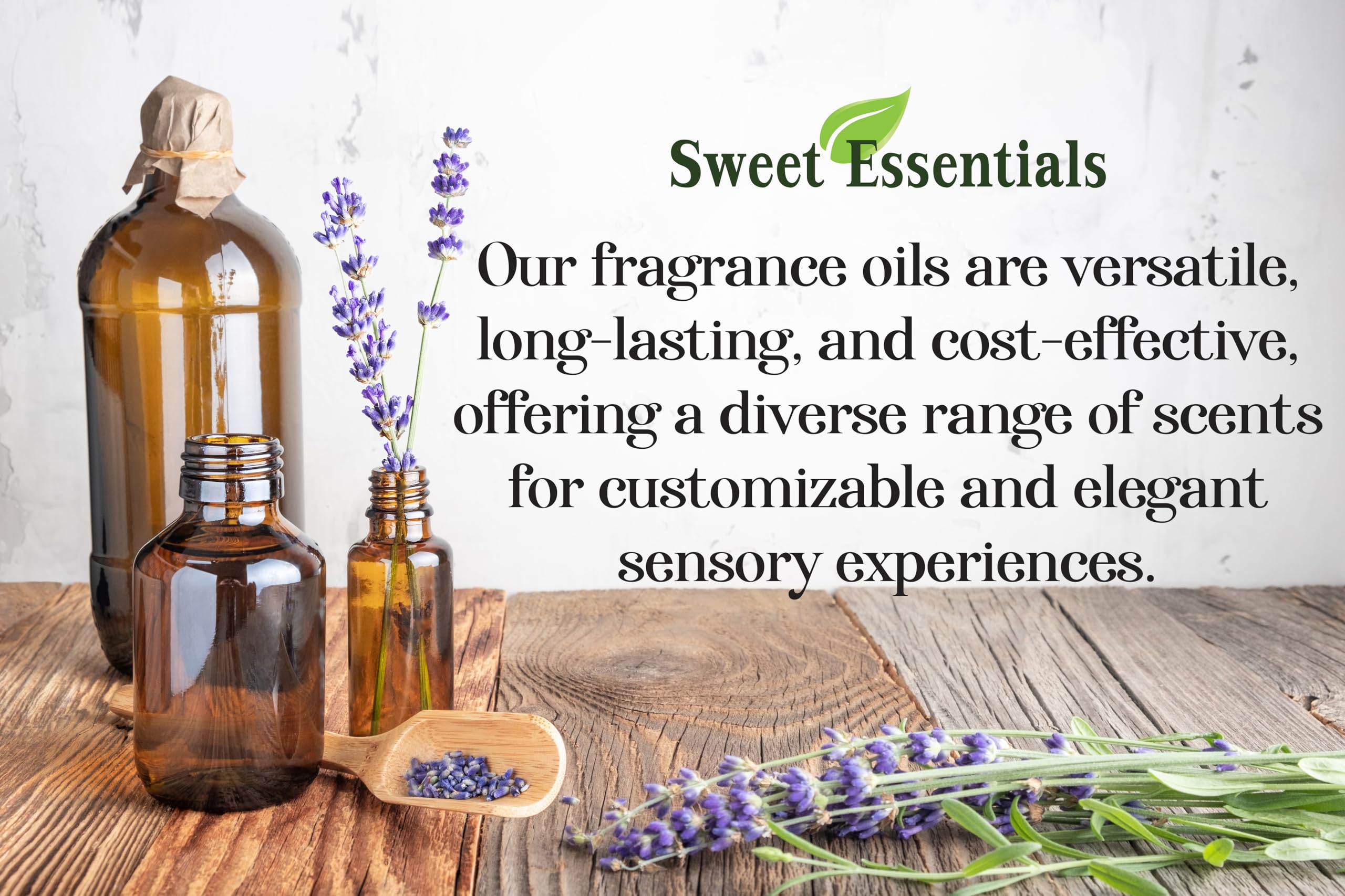 Sweet Essentials etiqueta detalle con notas de naranja eucalipto y beneficio aromático