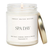 Sweet Water Decor tarro frontal mostrando diseño elegante y aroma relajante