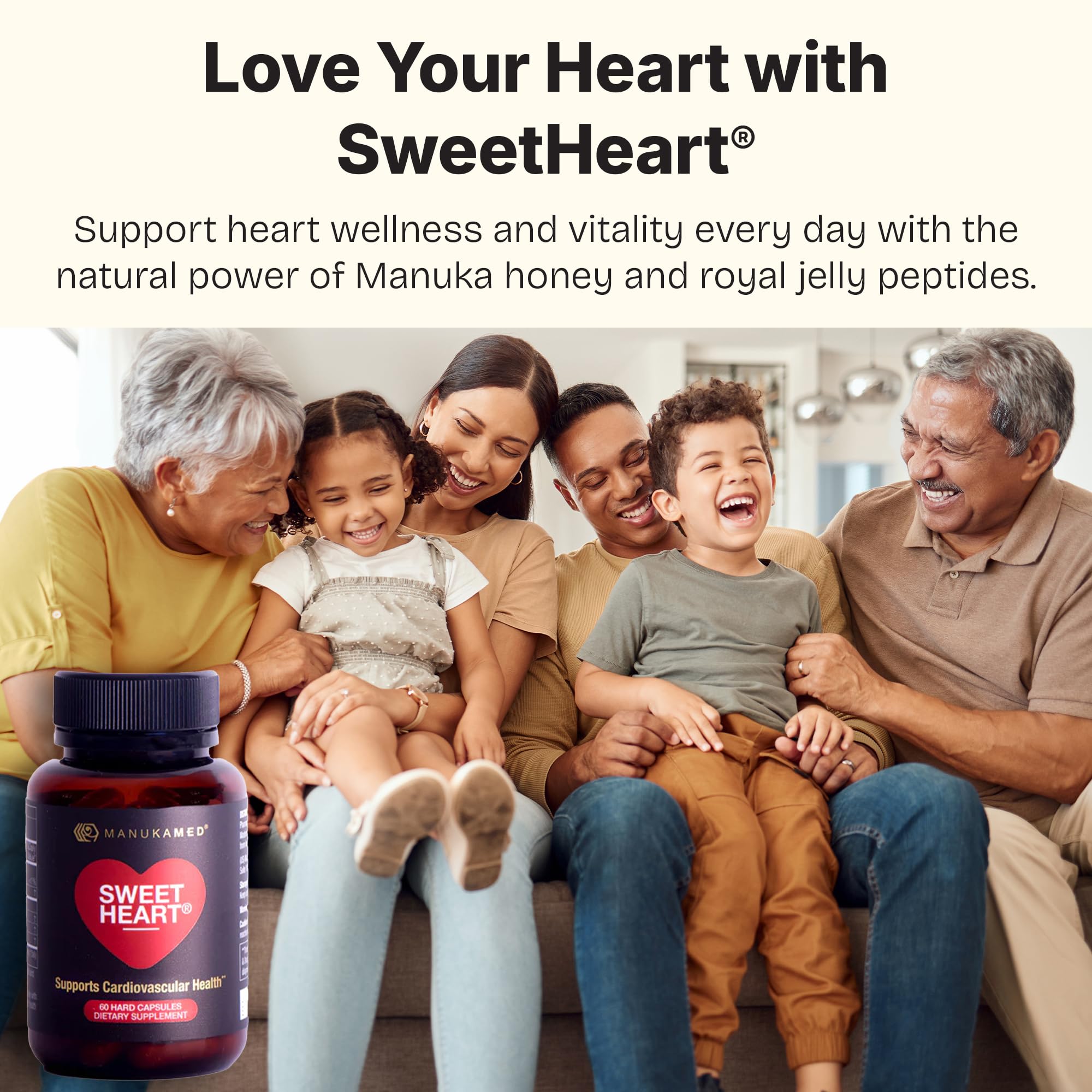 Sweetheart etiqueta con información nutricional legible para seguridad