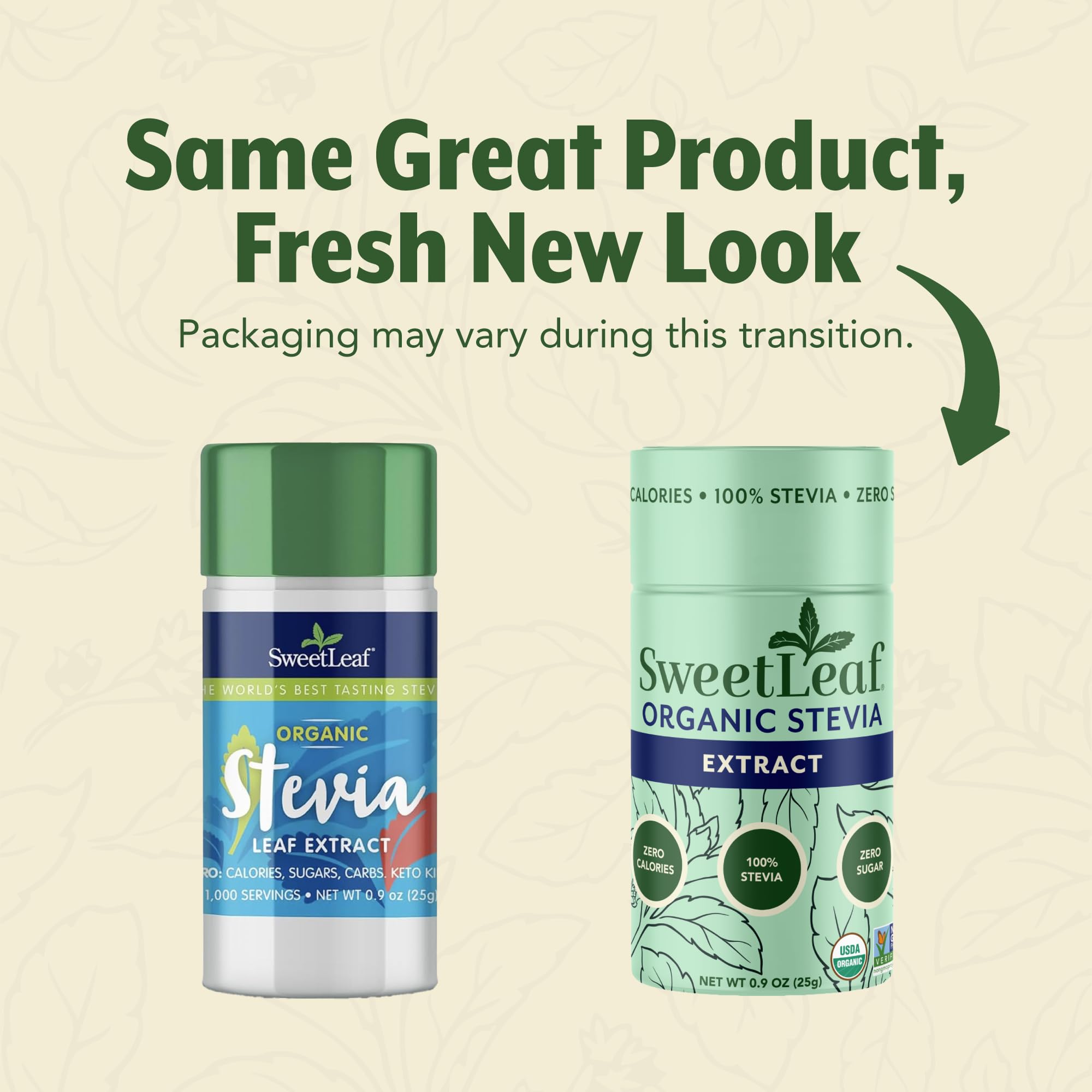 SweetLeaf textura del polvo de stevia fina para disolución rápida