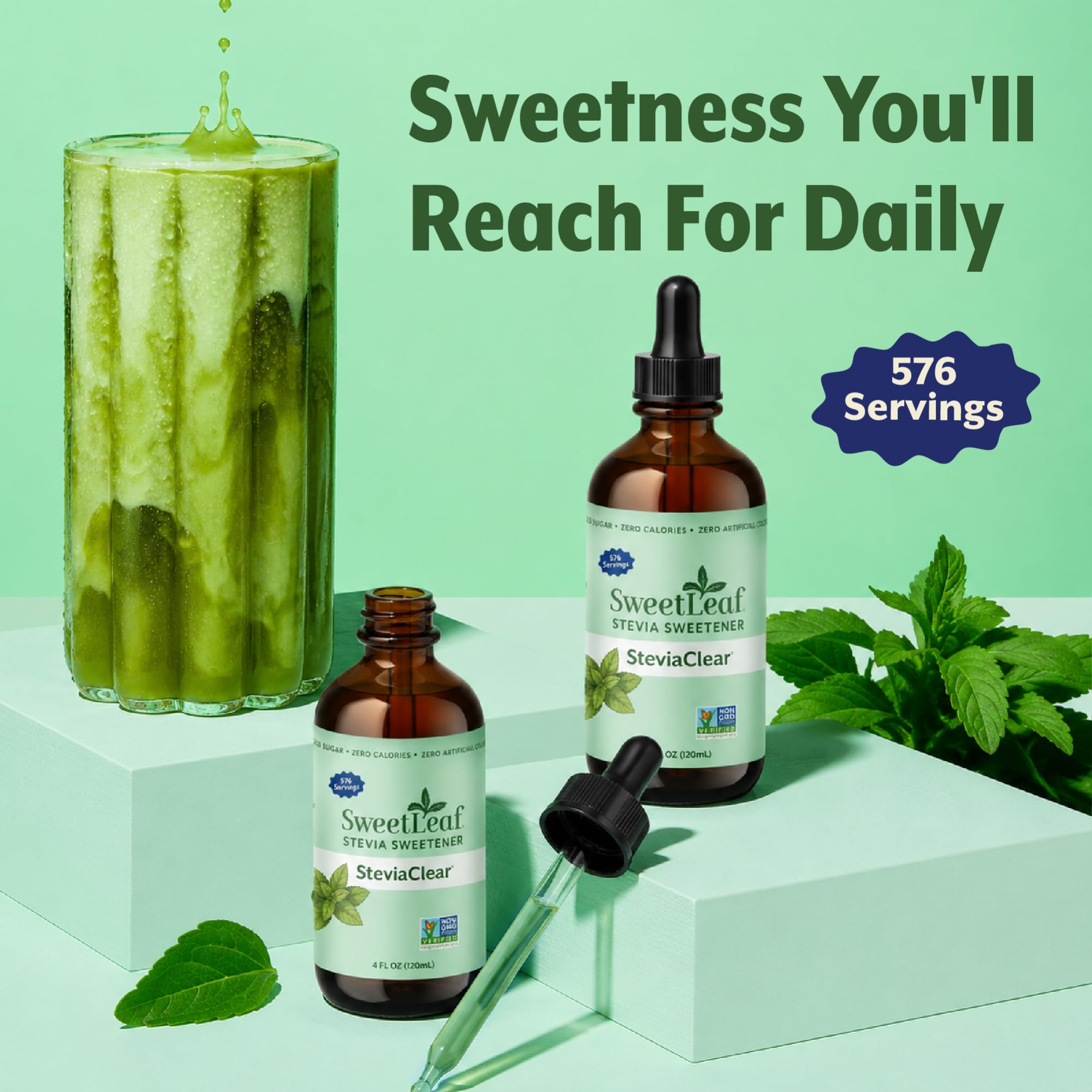 SweetLeaf uso en cocina mostrando aderezo o salsa sin azúcares añadidos